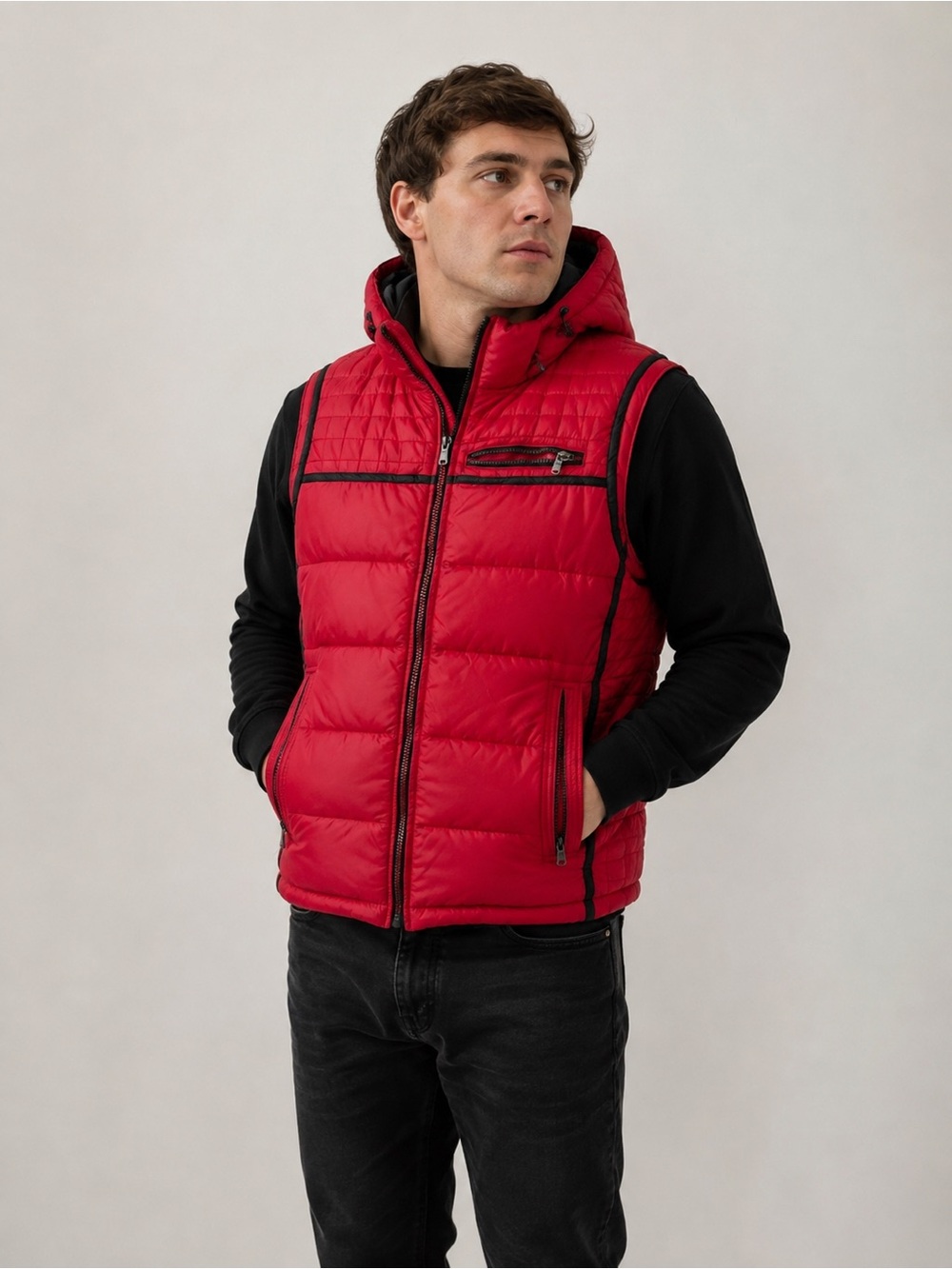 Snowimage Down Feather Puffer Vest UNISEX Medium | Good Condition